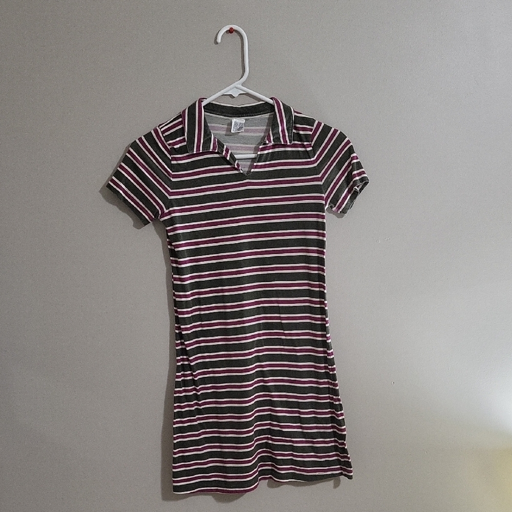 Melrose and Market Pink and White Sheath Mini Dress